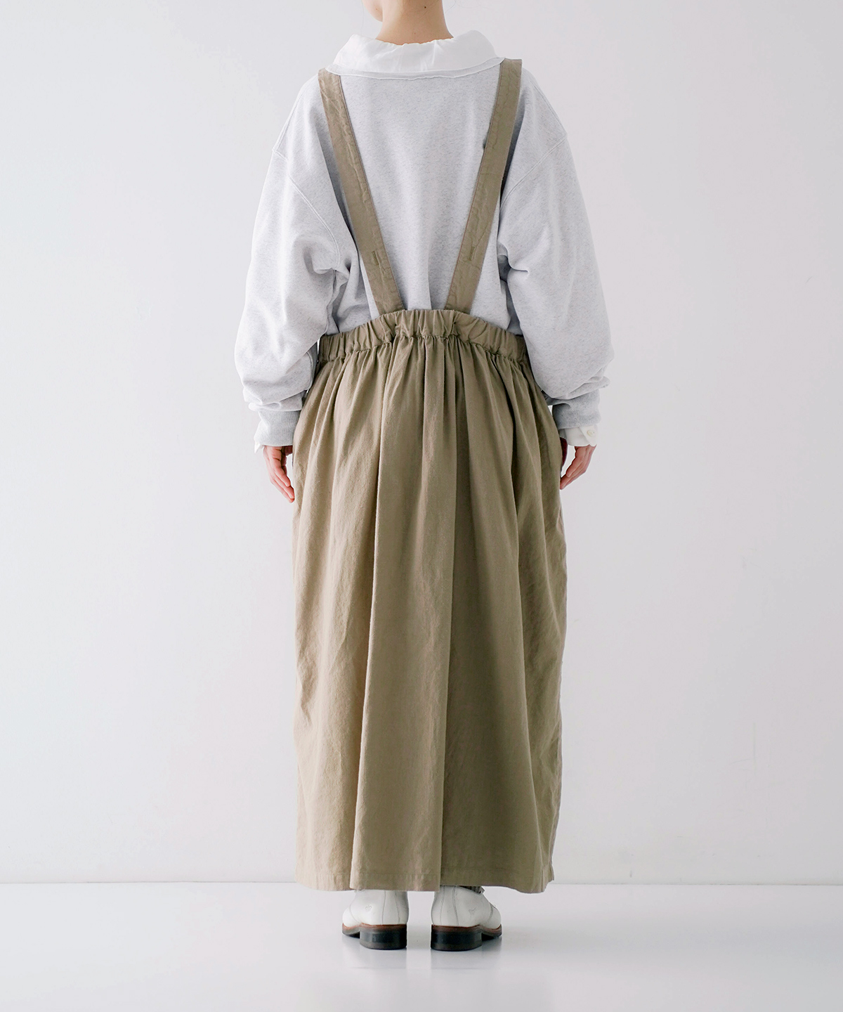 UpcycleLino] 起毛タック吊りスカート｜nest Robe / CONFECT ONLINE SHOP