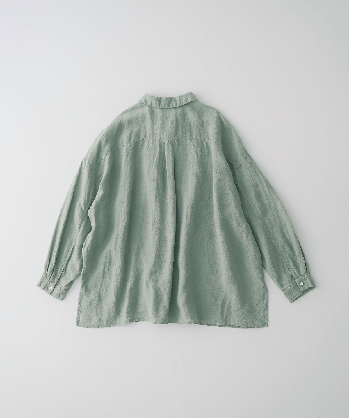 リネン近江晒しオープンカラーシャツ｜nest Robe / CONFECT ONLINE SHOP