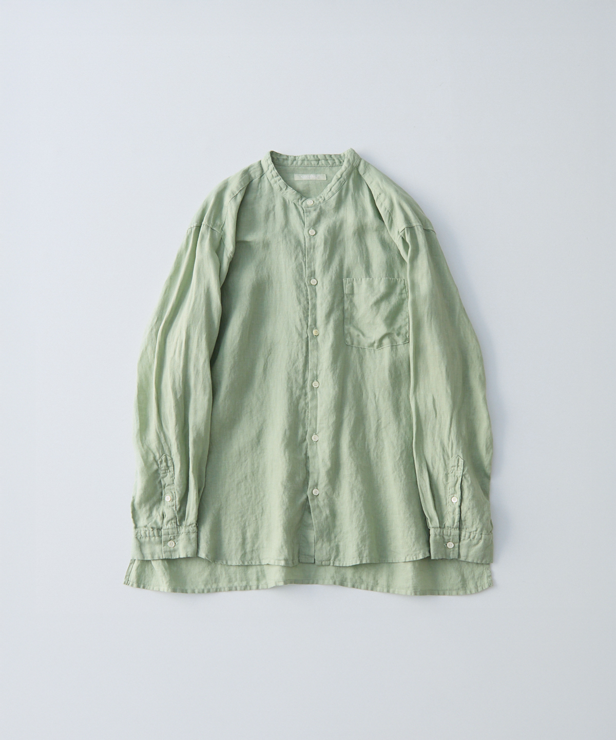 60リネン バンドカラーシャツ｜nest Robe / CONFECT ONLINE SHOP