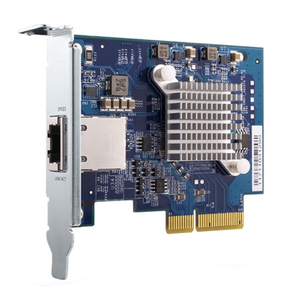 QNAP 1ポート 10GbE 10GBASE-T/NBASE-T LANカード (QXG-10G1T、組込