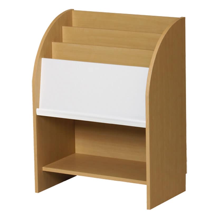 送料無料】 木製マガジンラック 前面ディスプレイ用レール 幅600×奥行