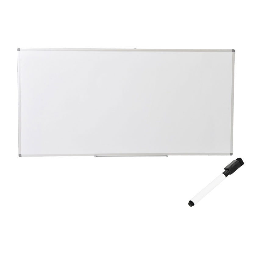 送料無料】 ホワイトボード ホーロー 壁掛け 1800×900mm マグネット