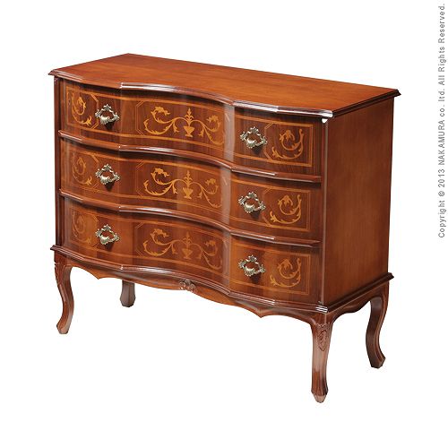 送料無料】 ヴェローナクラシック 猫脚3段チェスト イタリア 家具