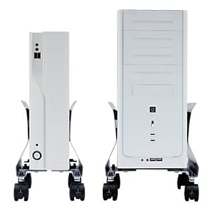 送料無料】 パソコンスタンド キャスター付き 取付幅90～205mm CPU