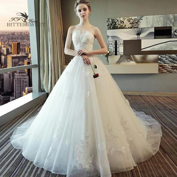 送料無料】ビスチェ Aラインドレス 編み上げ 2タイプ【床付きタイプ