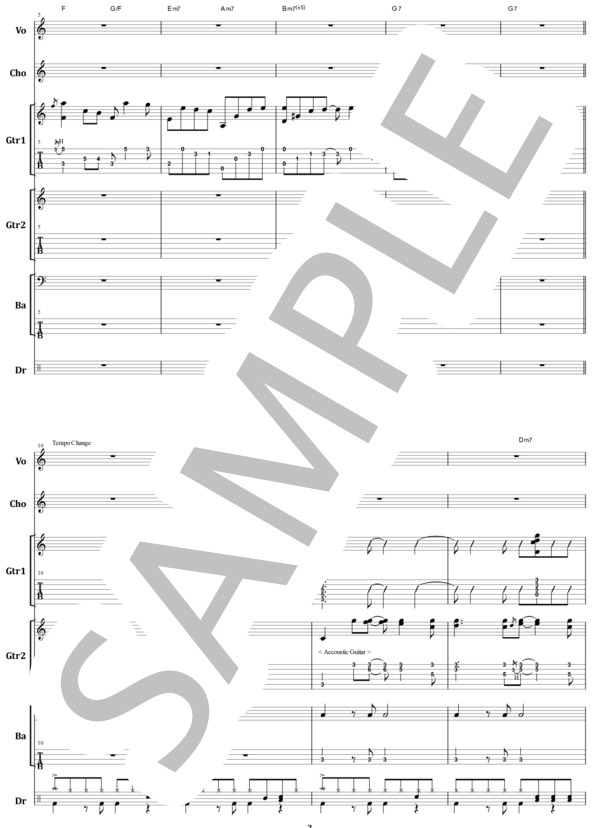 楽譜】WANDS / 世界中の誰よりもきっと ～Album Version～ バンド