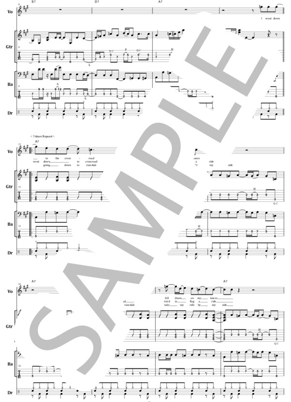 楽譜】CROSSROADS / CREAM バンド・スコア from68 / CREAM (バンド