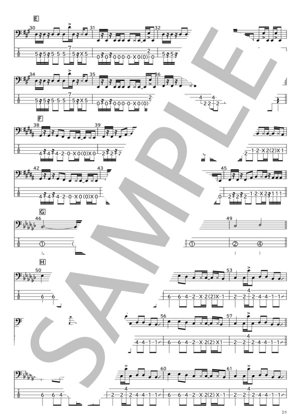 楽譜】Runner / 爆風スランプ (エレキベース / 初〜中級) - Piascore