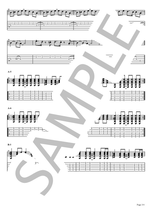 楽譜】 GT400 / THEE MICHELLE GUN ELEPHANT (エレキギター / 初〜中級