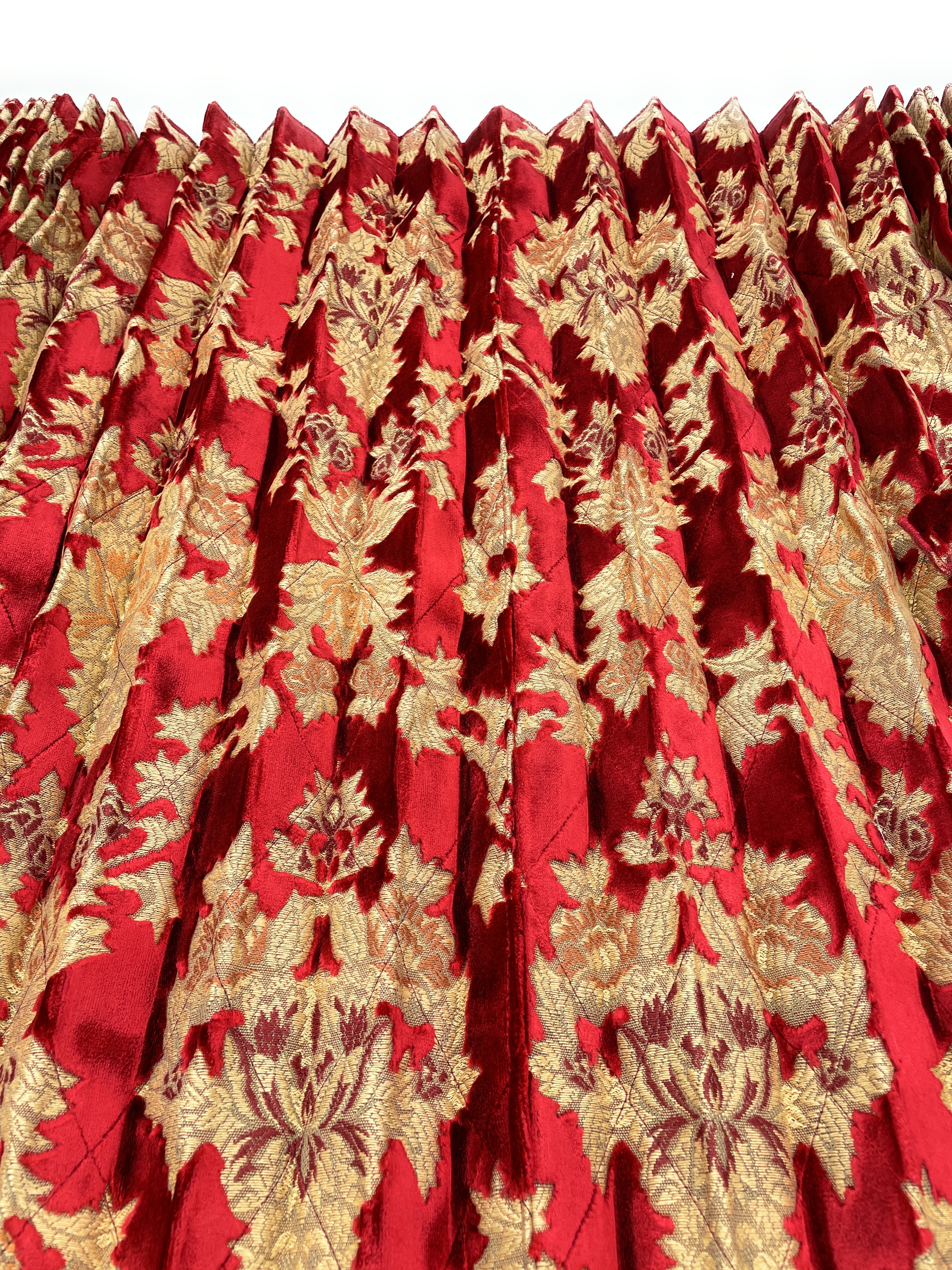 金華山仮眠カーテン左右セット 240×80cm丈】プリーツ加工＆裏地加工