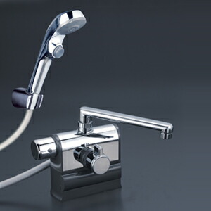 楽天市場】KVK KM3008L デッキ形サーモスタット式混合栓 左ハンドル