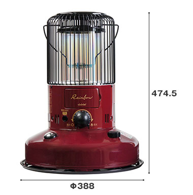 楽天市場】トヨトミ 石油ストーブ RB-250(R) マルーンレッド ＋M.O.L