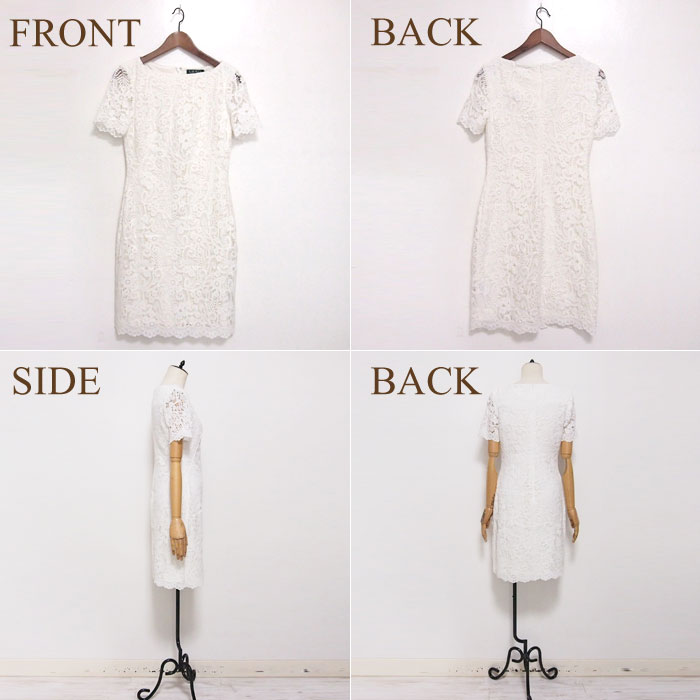 ラルフローレン ローレン レディース 総レース ワンピース ドレス