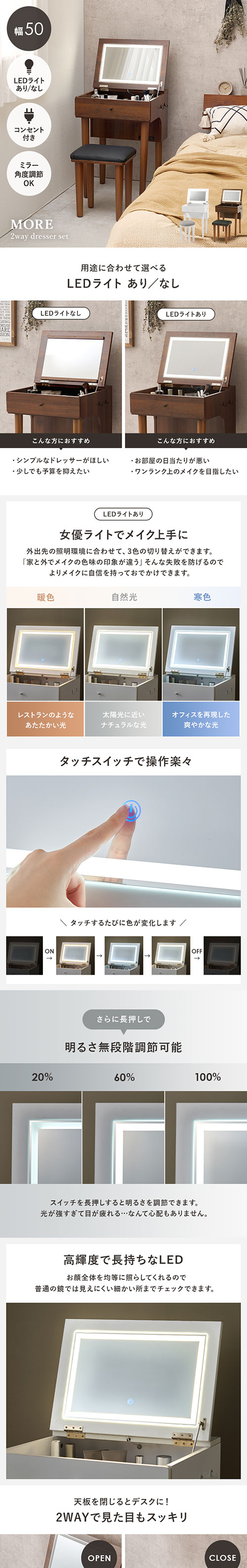 楽天市場】【最大20%クーポン配布中☆3/4(水)20時〜】ドレッサーセット