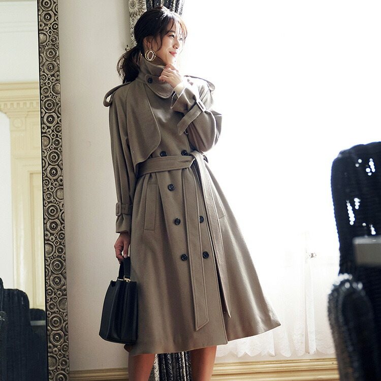 ロングルーズトレンチコート「K936」/ウール100%-RUIRUE BOUTIQUE