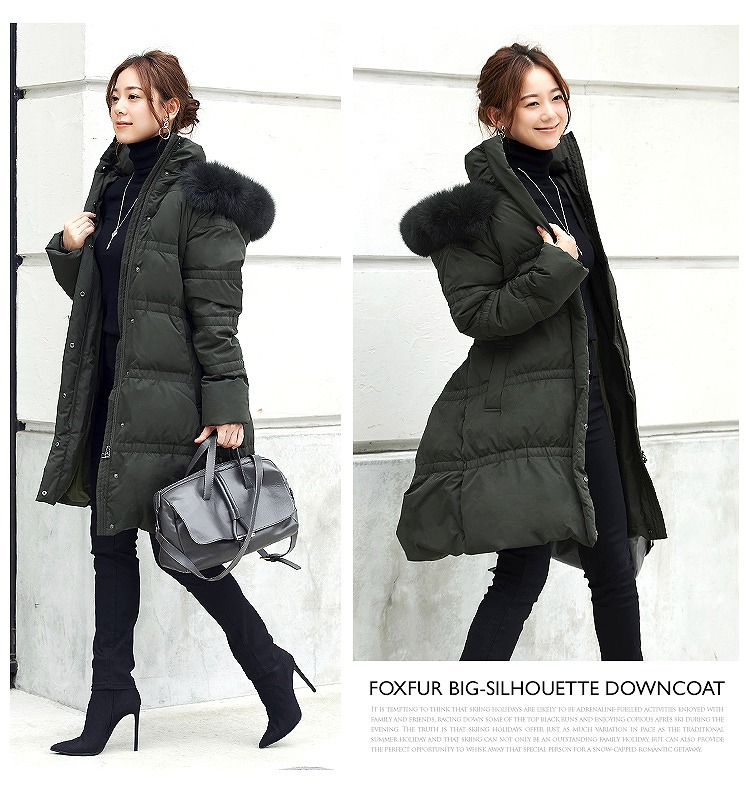フォックスファービッグシルエットダウンコート「D791」-RUIRUE BOUTIQUE