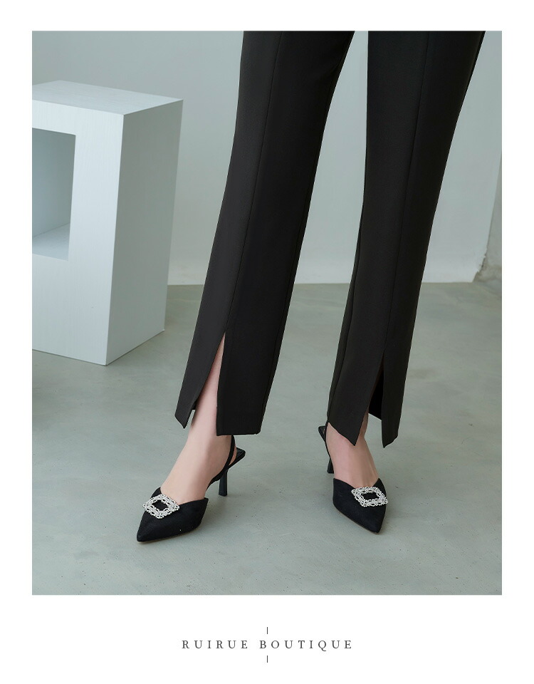 カラーツイードジレ＆スリムストレートパンツスーツ「SU1207」