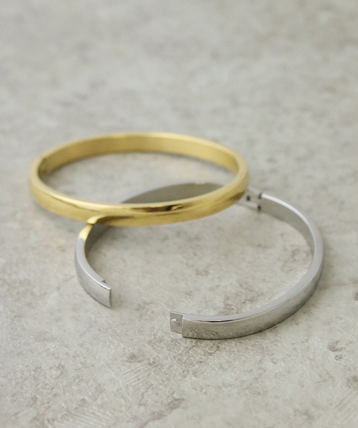 ◇ネコポス送料無料◇開閉式シンプルバングル TB086【mbgt