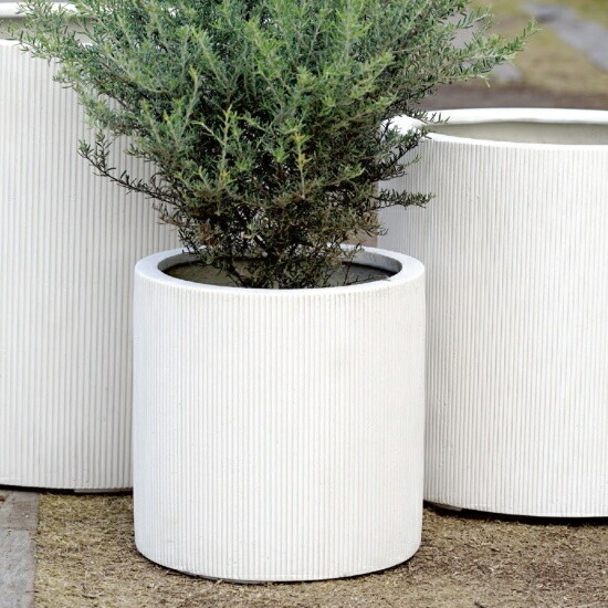 植木鉢 おしゃれ 軽い エンバスシリンダーS(2色) 30cm 10号 FRP