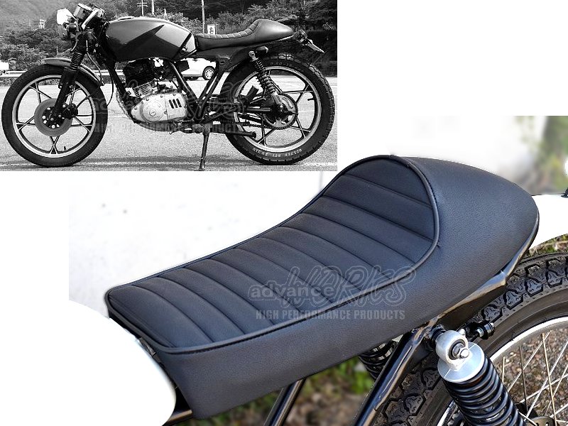 楽天市場】カフェレーサーカスタムシート シングルシート (ブラウン