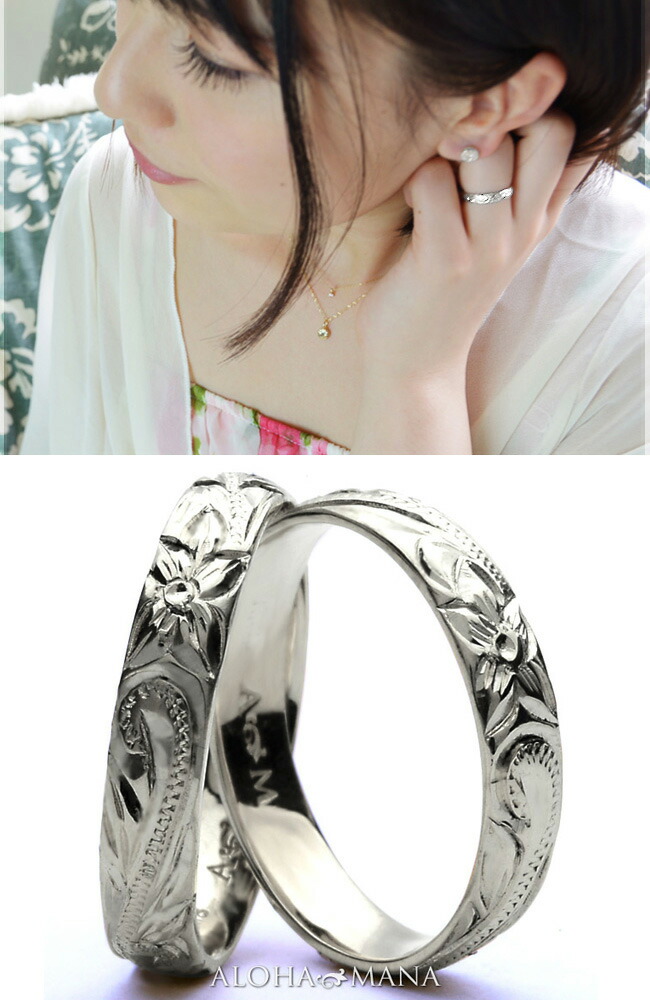 ハワイアンジュエリー リング 14金 k14リング ピンキーリング 14k 指輪