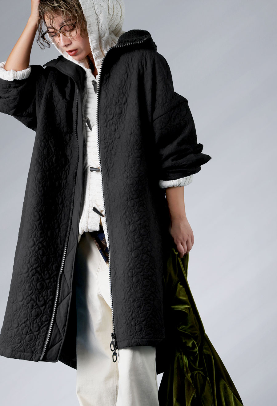 サーモライト ロングキルトコート レディース アウター 送料無料・再