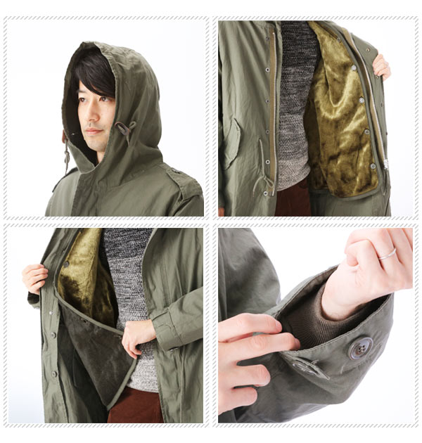 モッズコート ヒューストン HOUSTON メンズ レディース アウター 裏