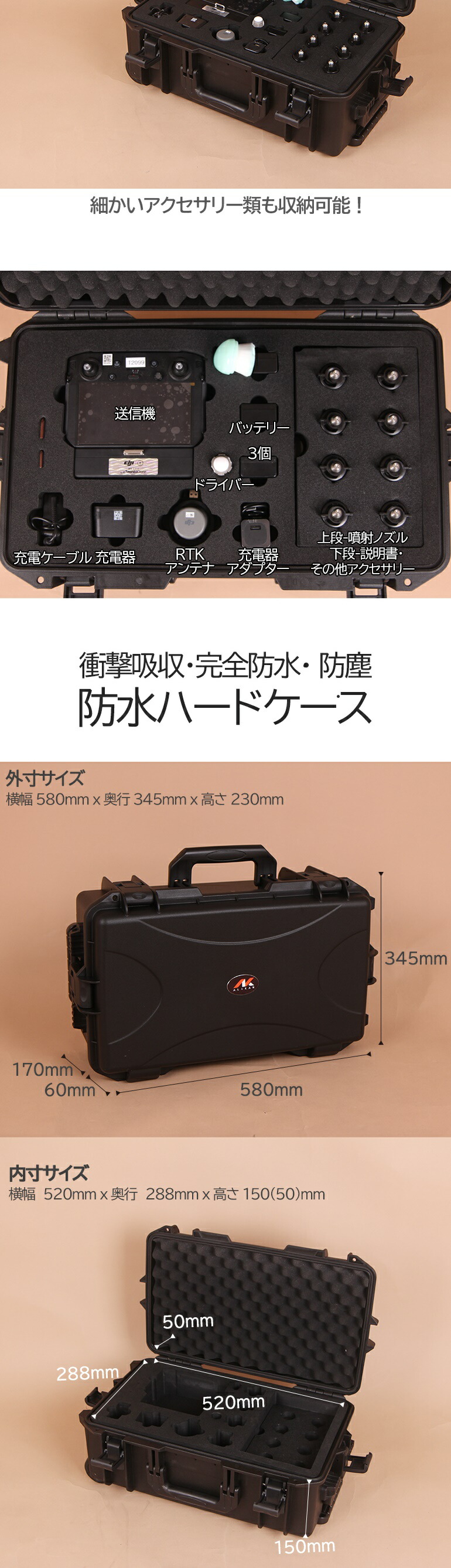 楽天市場】dji T20 送信機 AGRAS プロポ キャリーケース DJIアグラス