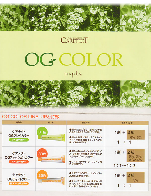 楽天市場】【あす楽】ナプラ ケアテクト OGカラー 2剤／1000ml｜OX6