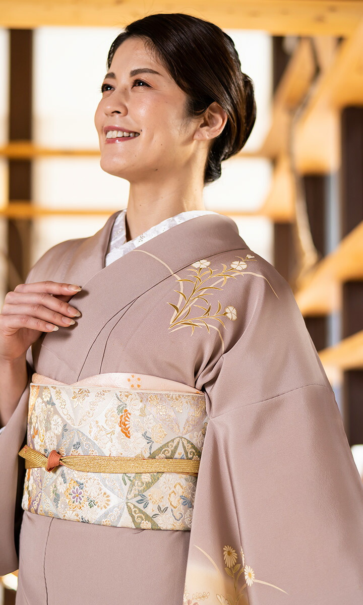 楽天市場】【レンタル】高級正絹 訪問着 フルセットレンタル 訪問着 茶