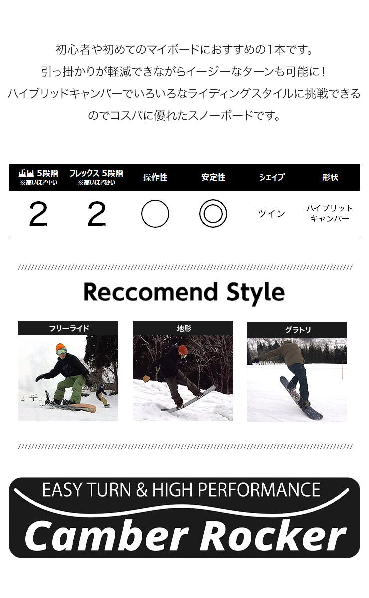 3点セット JOYRIDE ジョイライド JSB-113 スノーボード