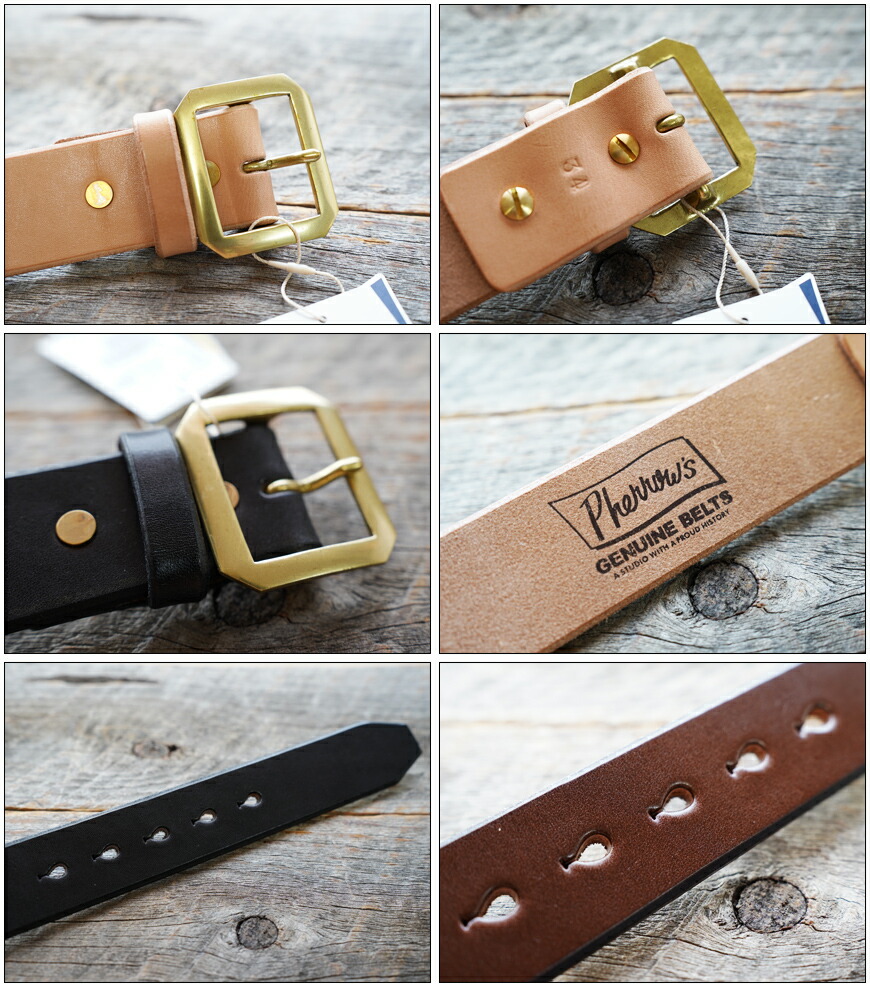 楽天市場】フェローズ Pherrow's ブラスバックル ベンズレザー