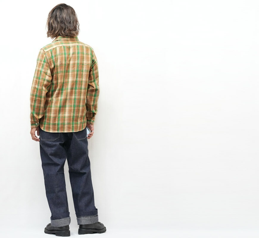 楽天市場】John Gluckow ジョングラッコー 長袖 フランネルシャツ 40's