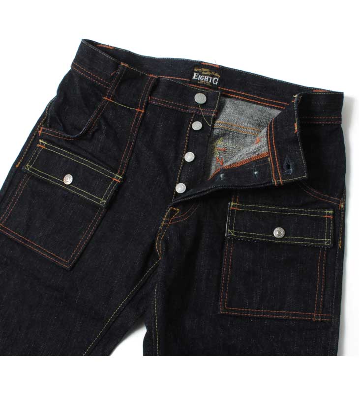 EIGHT-G(エイトジー) 17.5オンス デニムブッシュパンツ / 8WK-12