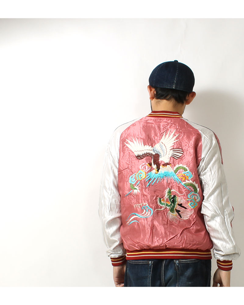 テーラー東洋(TAILOR TOYO) リバーシブルスカジャン JAPAN MAP × EAGLE