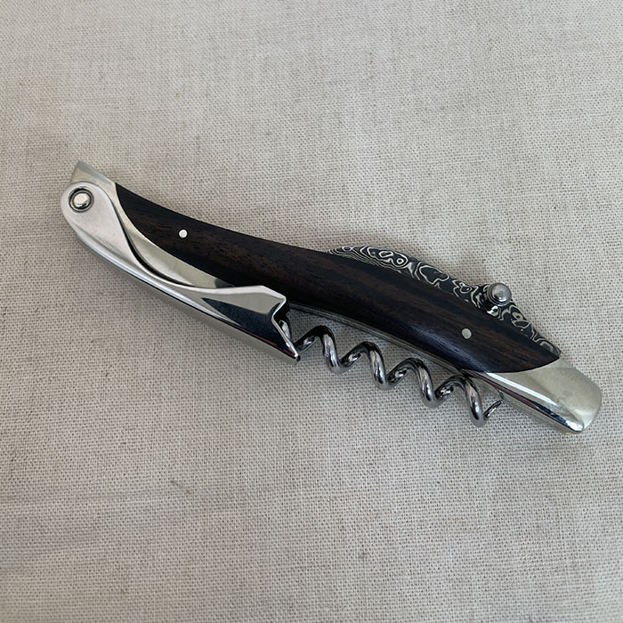 ATHRO アスロ ソムリエナイフ ダマスカスブレード 黒檀 コクタン