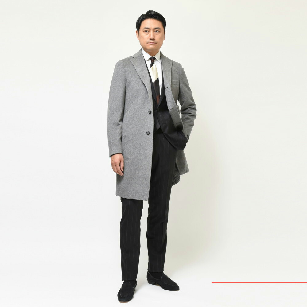 TAGLIATORE（タリアトーレ）カシミアフランネルチェスターフィールド