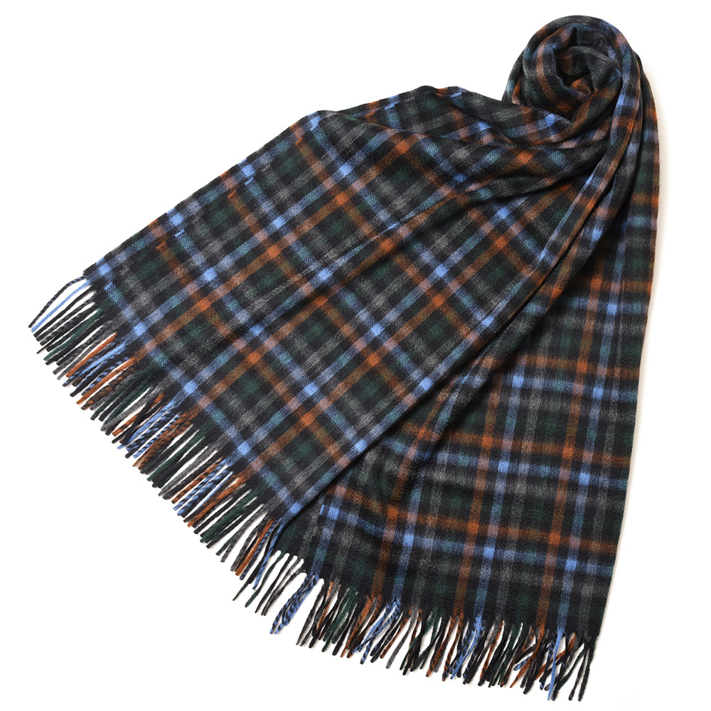 Joshua Ellis（ジョシュア エリス）カシミアマルチカラーチェック大判