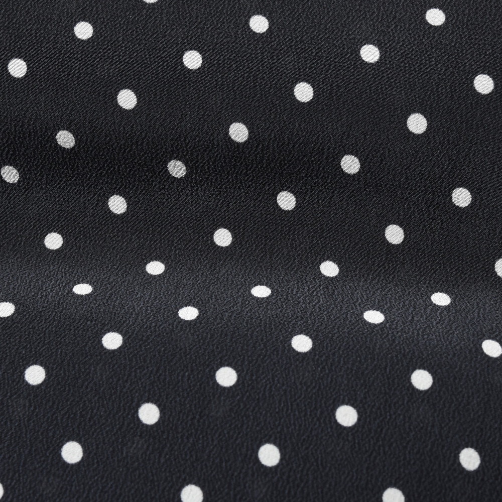 HEUGN（ユーゲン）Poa シルクドットプリントスカーフ SCARF005