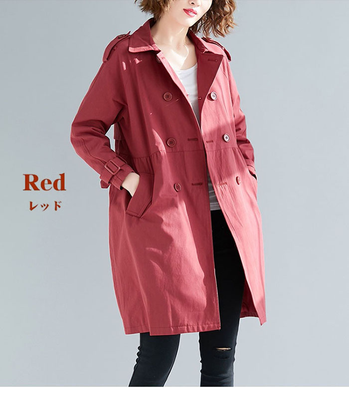 楽天市場】トレンチコート 春コート スプリングコート 大きいサイズ 春