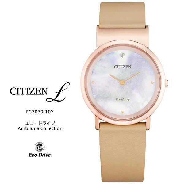 楽天市場】シチズン エル アンビリュナ エコ ドライブ EG7078-12X
