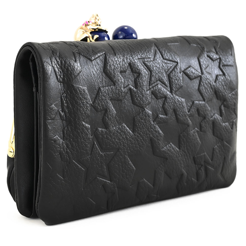 楽天市場】アナスイ 財布 二つ折り財布 がま口財布 黒(ブラック) ANNA