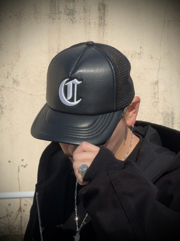 COOTIE(クーティー) Faux Leather 5 Panel Mesh Cap