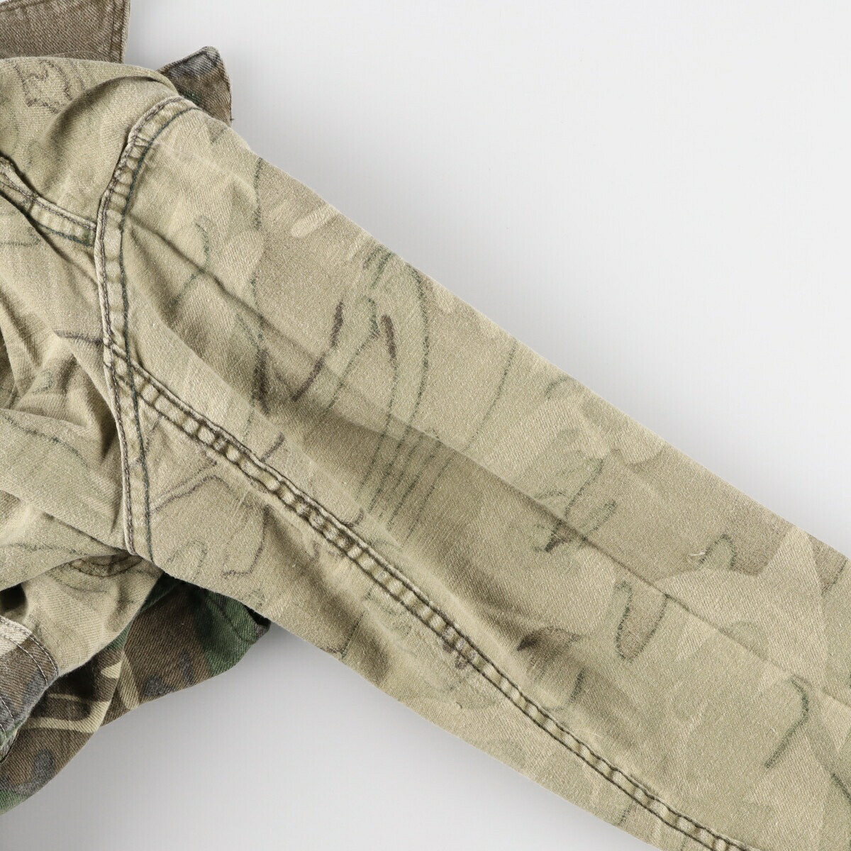 古着 70年代 ランガー Ranger 迷彩柄 ウッドランドカモ 長袖