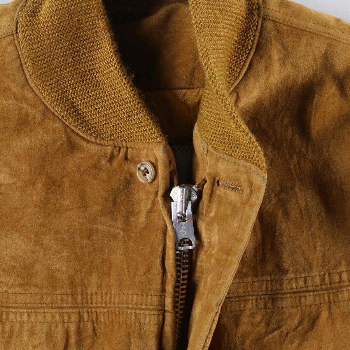 古着 70～80年代 English Squire スエードレザーブルゾン USA製 メンズ