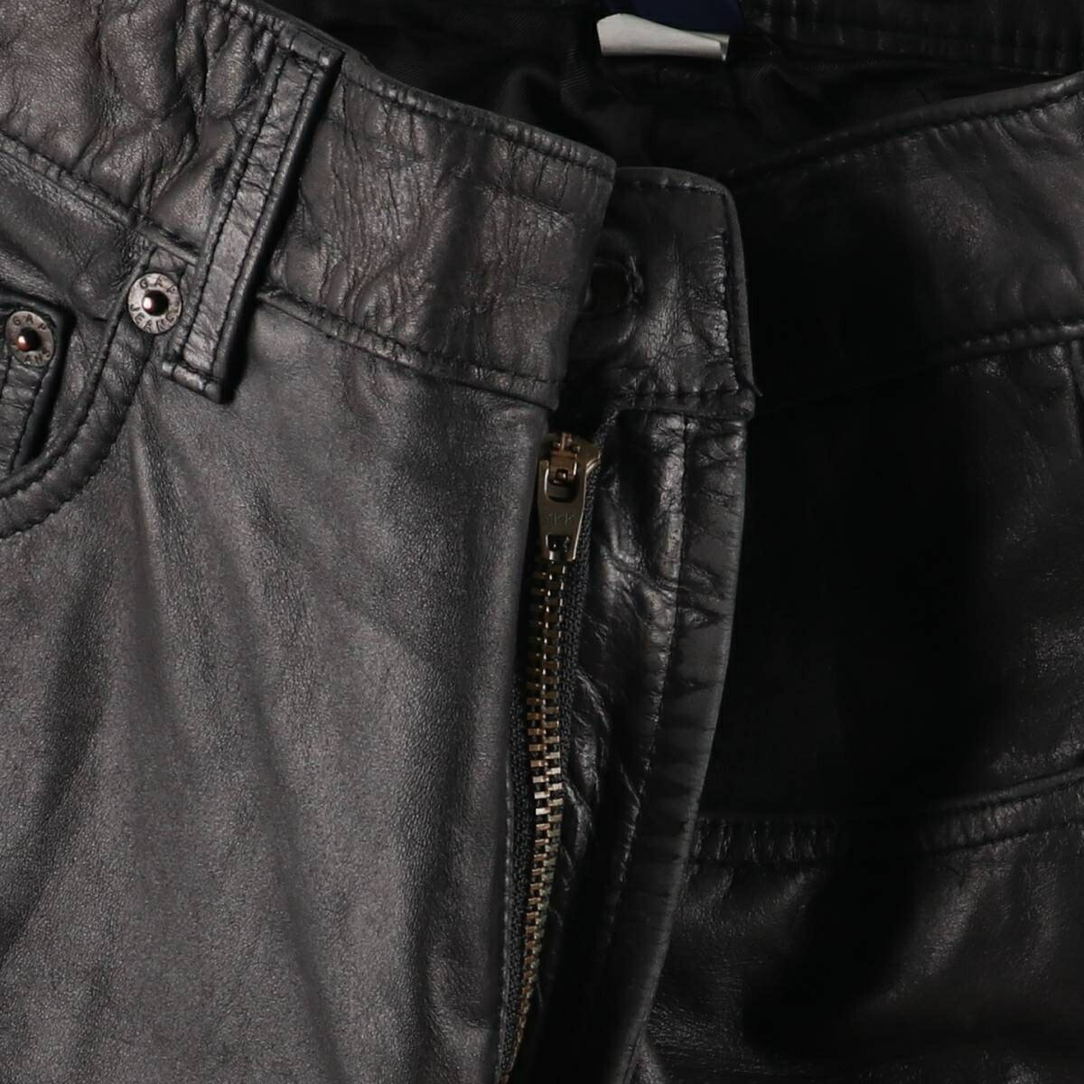 古着 ギャップ GAP BOOT FIT 本革レザーパンツ メンズw32相当