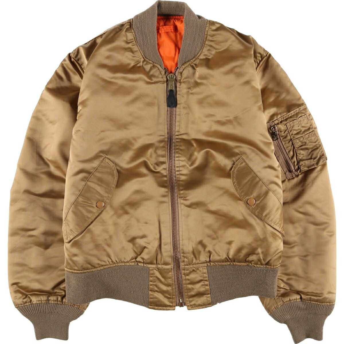 古着 民間品 MA-1タイプ 中綿入り ミリタリー フライトジャケット USA