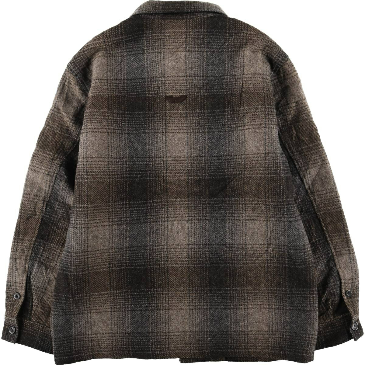 古着 エディーバウアー Eddie Bauer オンブレチェック 中綿入り ウール