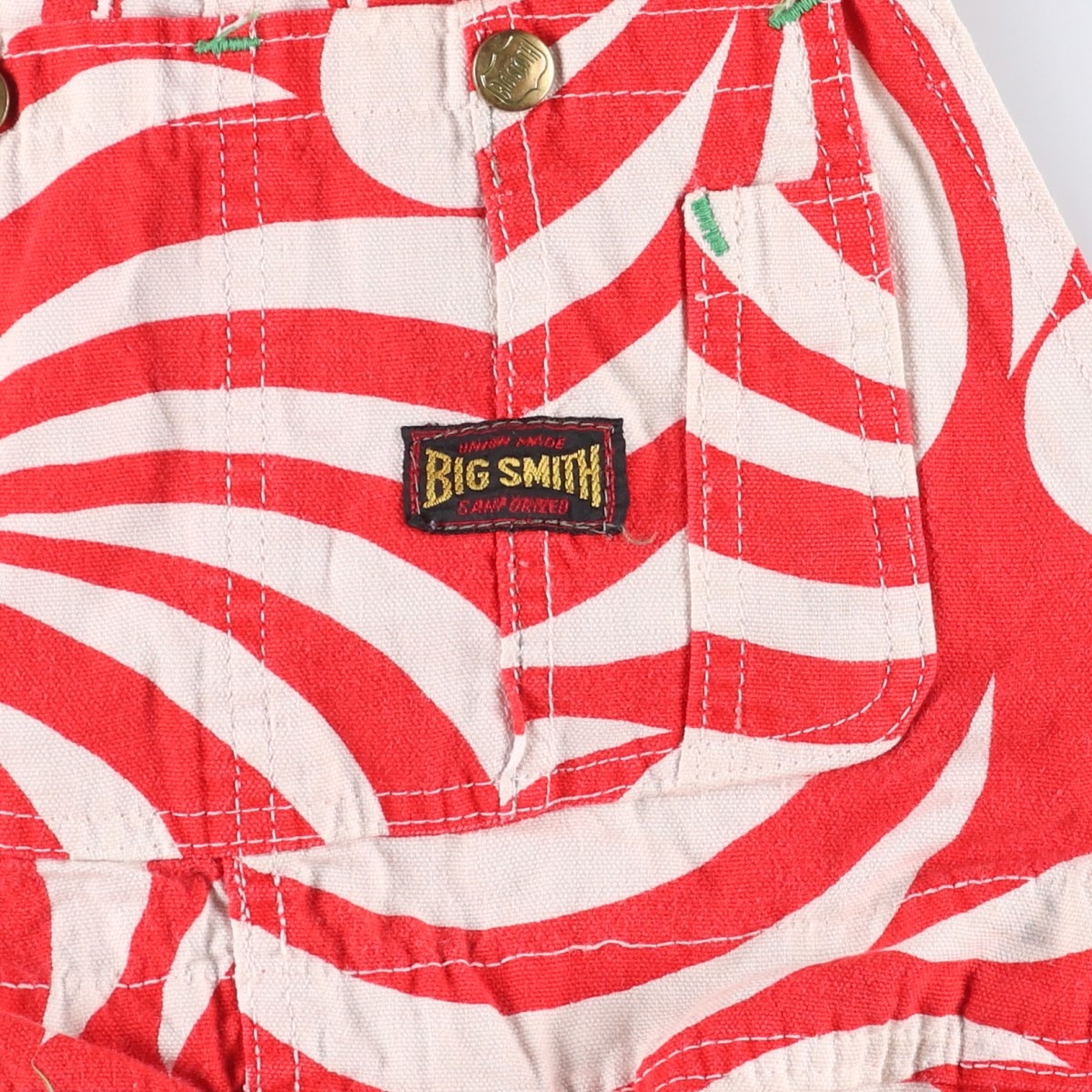 古着 50～60年代 ビッグスミス Big Smith 総柄 オーバーオール メンズ