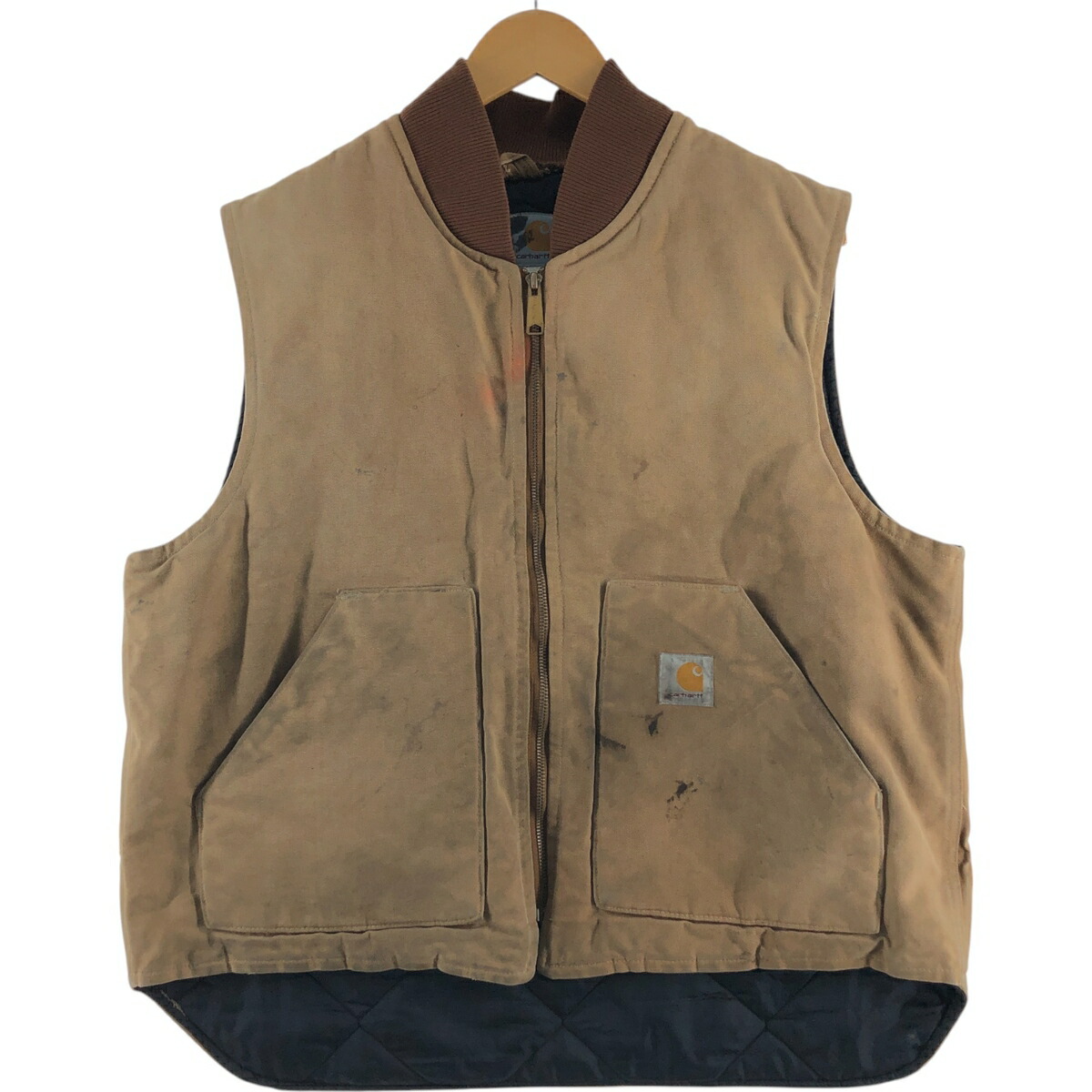 古着 カーハート Carhartt ダックベスト USA製 メンズXL相当